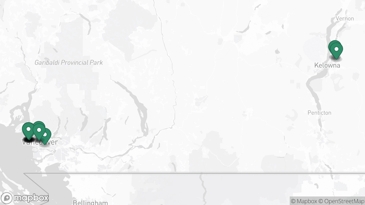 University of British Columbia (UBC) office locations
